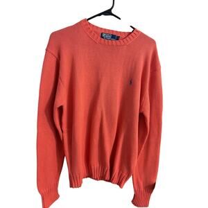Polo Ralph Lauren Poppy Knit Sweater Cotton Crewneck Men's Medium
